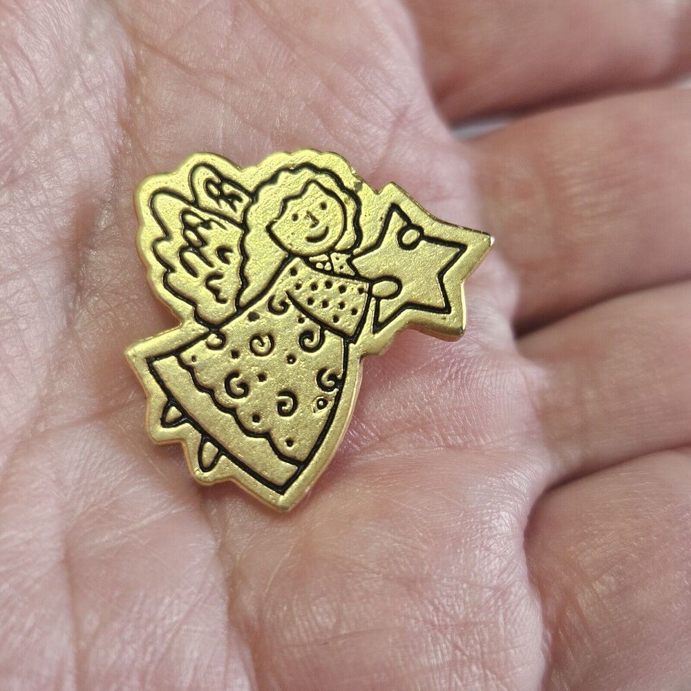 Hallmark Gold Tone You're An Angel Star Pin